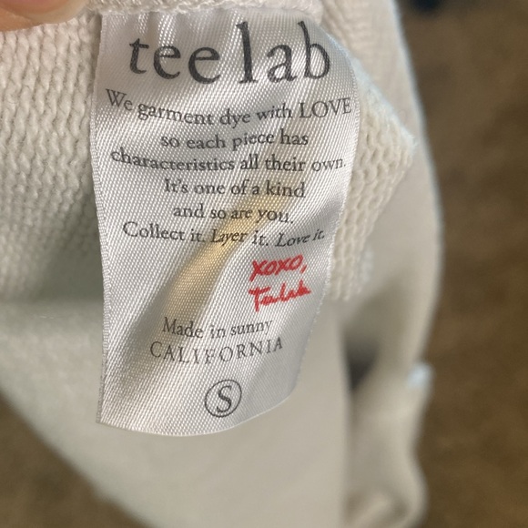 Frank & Eileen Tee Lab Asymmetrical Tan Sweatshirt S - Picture 7 of 10